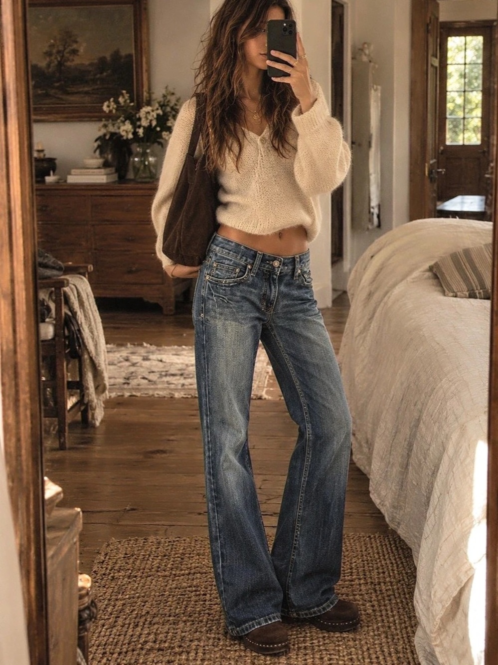 Miss Me Flare Jeans in Blue Waist 27